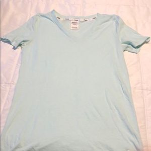 PINK light blue t shirt! In like new condition